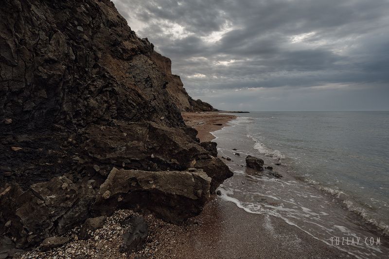 азовское море, июнь, вечер, пляж, азовский берег, за родину, вулкан тиздар Берег вулкана #2 фото превью