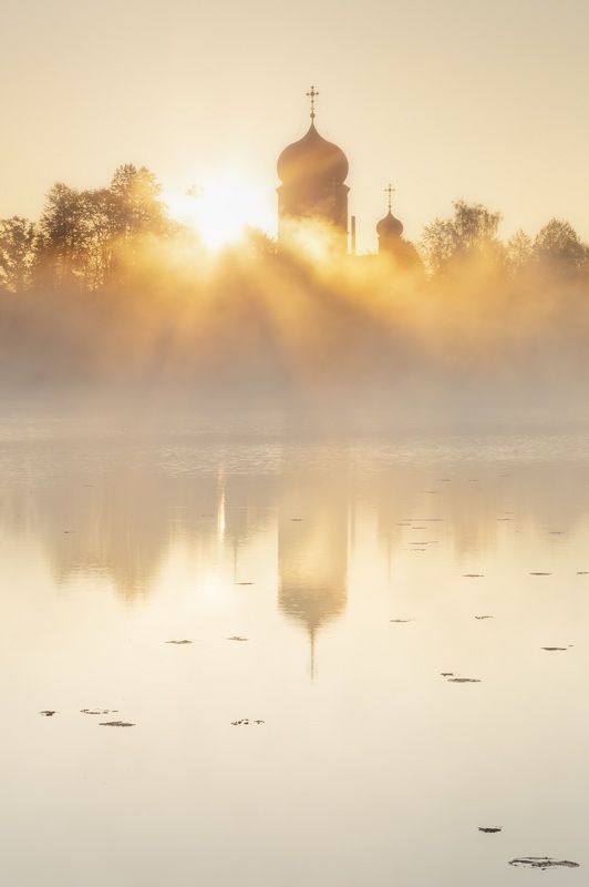 рассве, введенское, утро, солнце Рассвет над Введенскимphoto preview