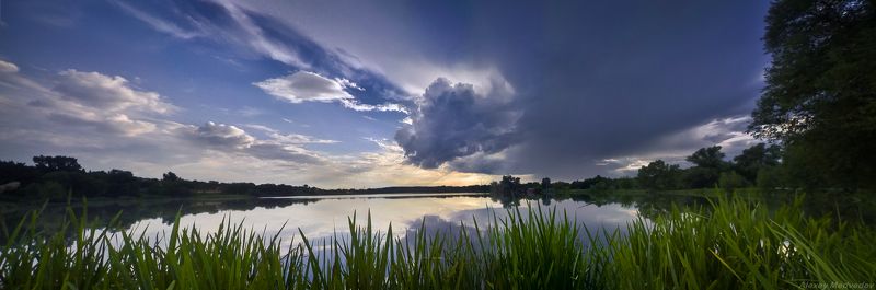 васильков, стугна, погребы, озеро, гроза, панорама, Гроза прошла фото превью