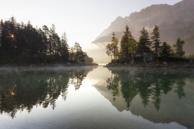 Озеро, рассвет, Германия Рассветphoto preview