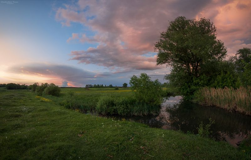 пейзаж,природа,лето,небо,закат,погода,облака ....photo preview