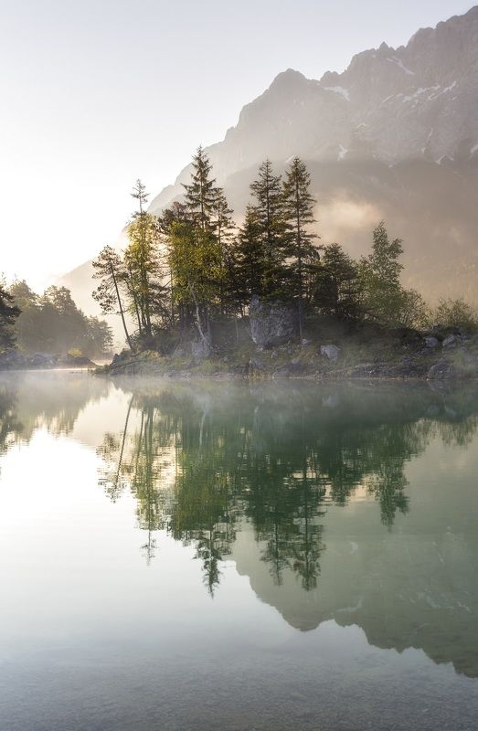 остров, озеро, Германия Горное озероphoto preview