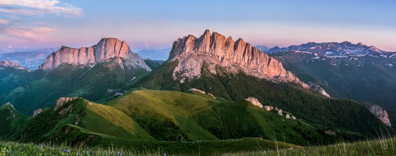 адыгея, пейзаж, чертовы ворота, горы Безоблачные Ачешбокиphoto preview