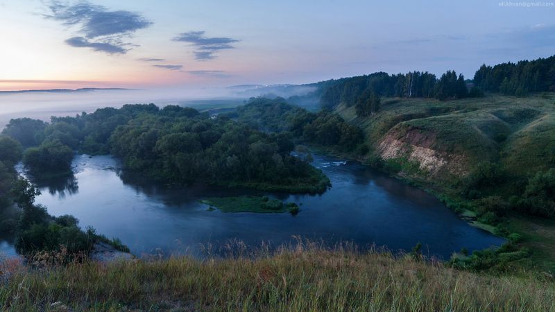 Рассвет на реке Красивая Мечаphoto preview