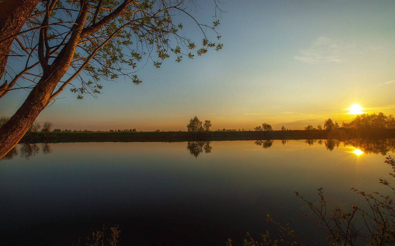 Закат. Автор: Игорь Триер закат,природа,коми,печора, Игорь Триер