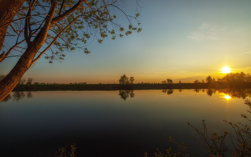 закат,природа,коми,печора Закатphoto preview