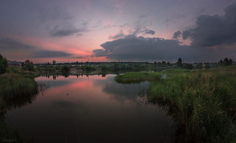 пейзаж,природа,рассвет,лето,карьер,небо,утро ...photo preview