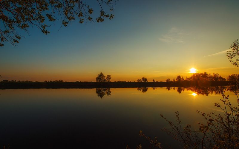 закат,природа,коми,печора Закатphoto preview