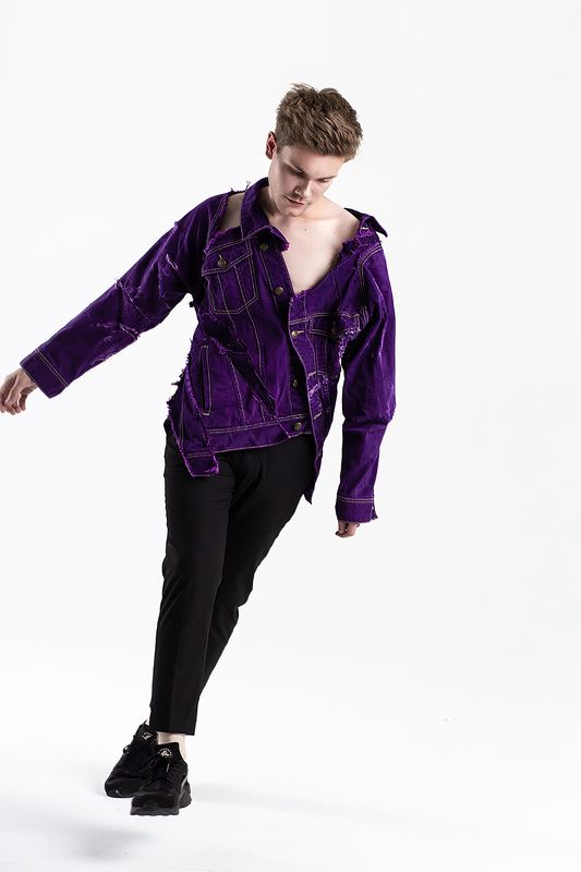 male, man, model, shooting, fashion, style, pantone, purple PURPLEphoto preview