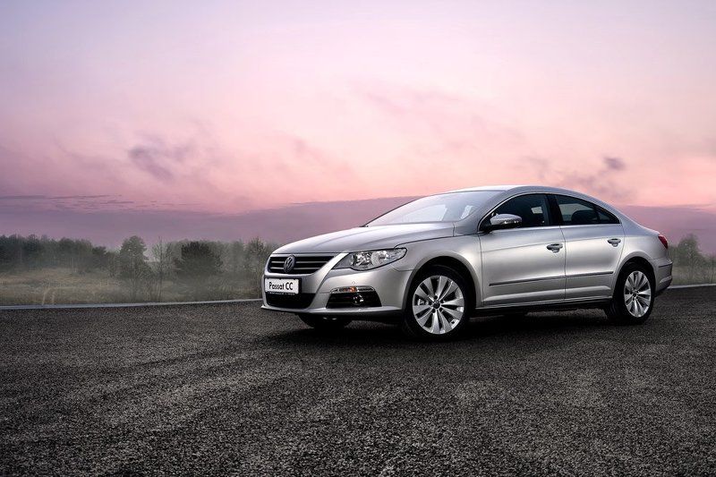 автомобиль, рассвет, пейзаж Volkswagen Passat CCphoto preview
