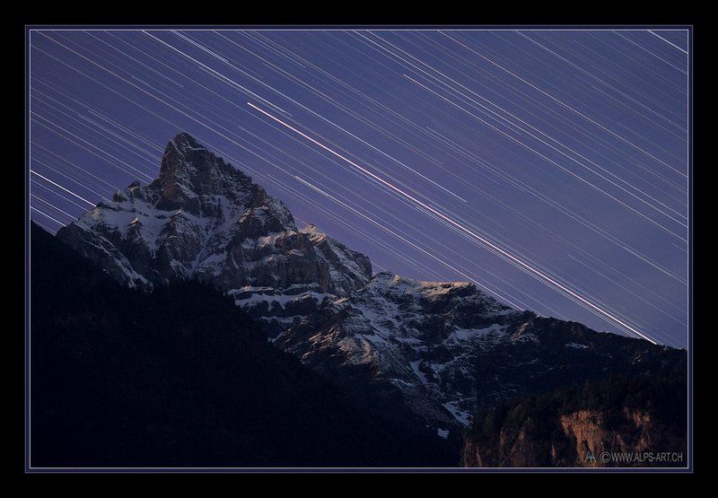 Куда летят звезды... (или, фрагмент из time-lapse в 1 кадре) фото превью