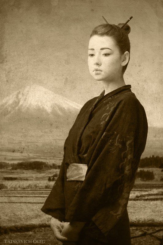 портрет, студия, девушка, японочка, япония, гейша, фуджи, фудзияма, ретро ***photo preview