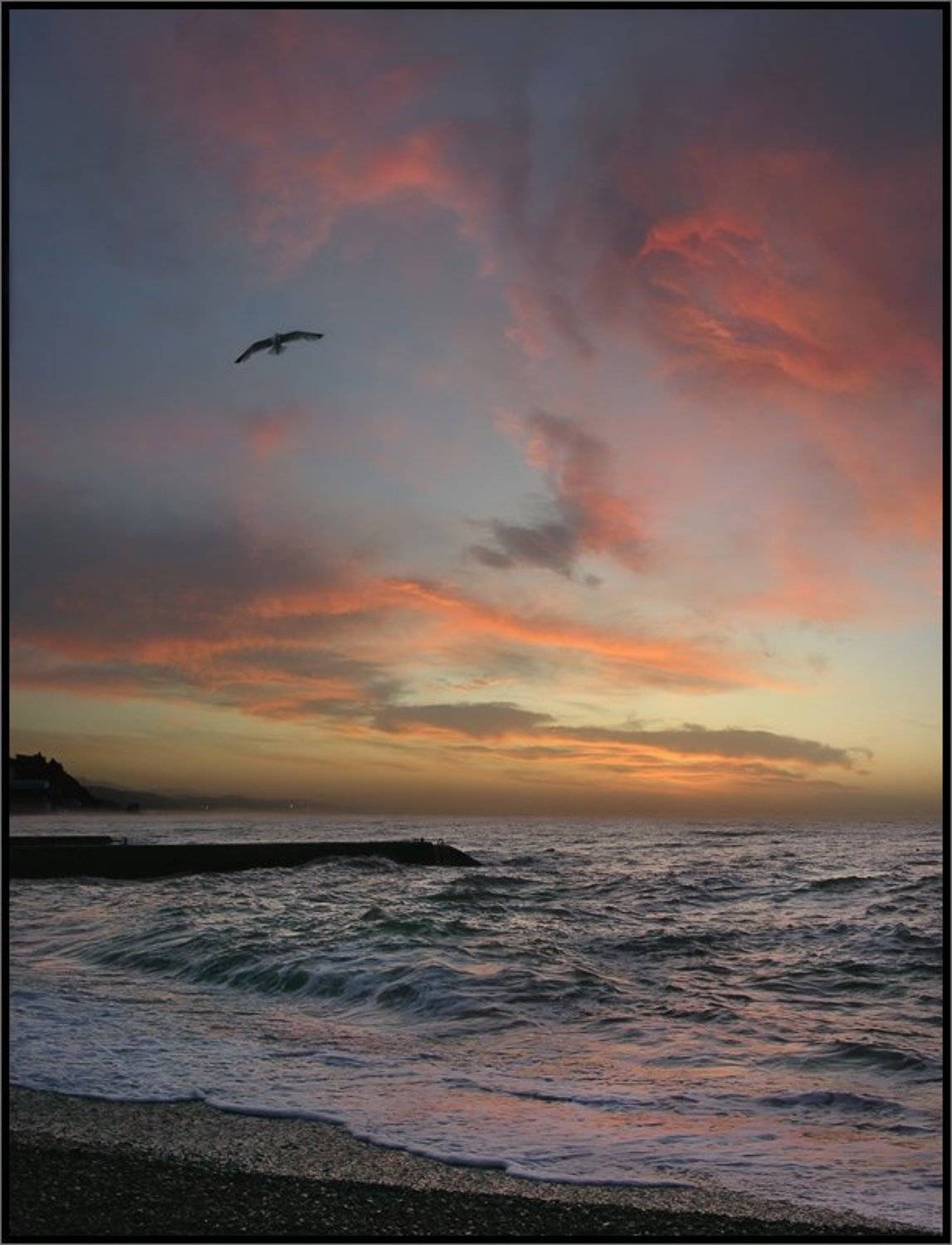 крым, алушта, рассвет, море, небо, Владимир Метцгер