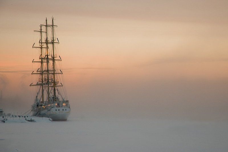 петербург,нева,парусник мир,александр алексеев,881 Зимойphoto preview