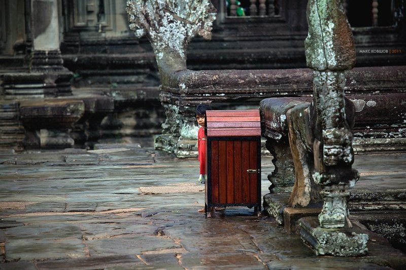 камбоджа, ангкор, азия, девочка, храм мимикрияphoto preview