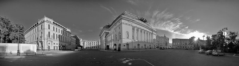 черно-белые питерские панорамыphoto preview