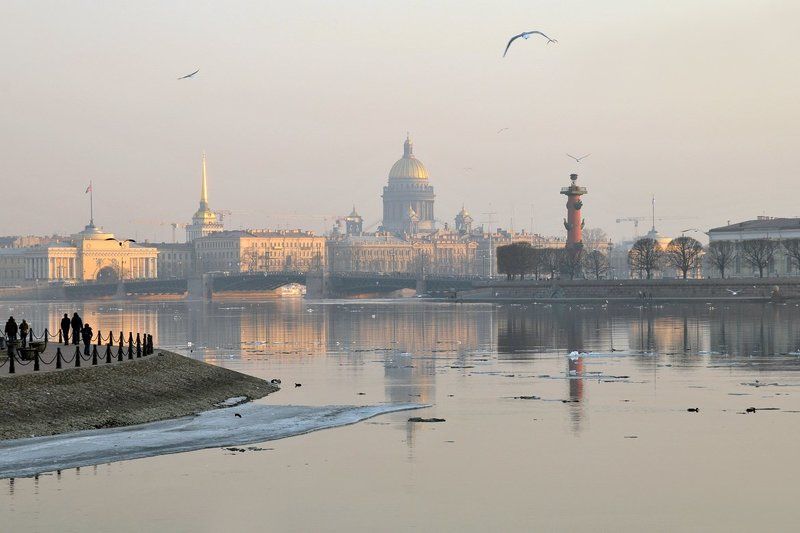 нева,весна,петербург,собор,купол,исаакиевский,лед,881,александр алексеев Весенняяphoto preview