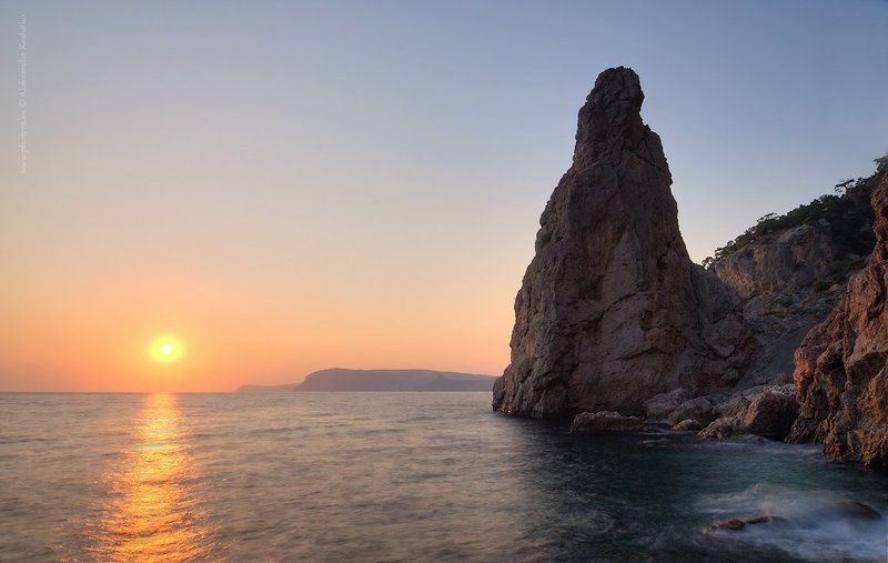 парус, закат, мыс айя photo preview