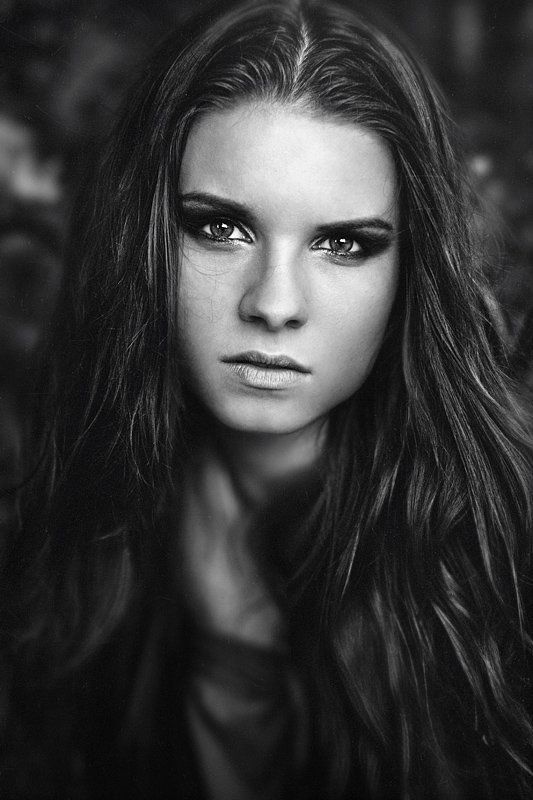 eyes, look, portrait, fashion, bw, dmitry alekseyev, woman, face photo preview