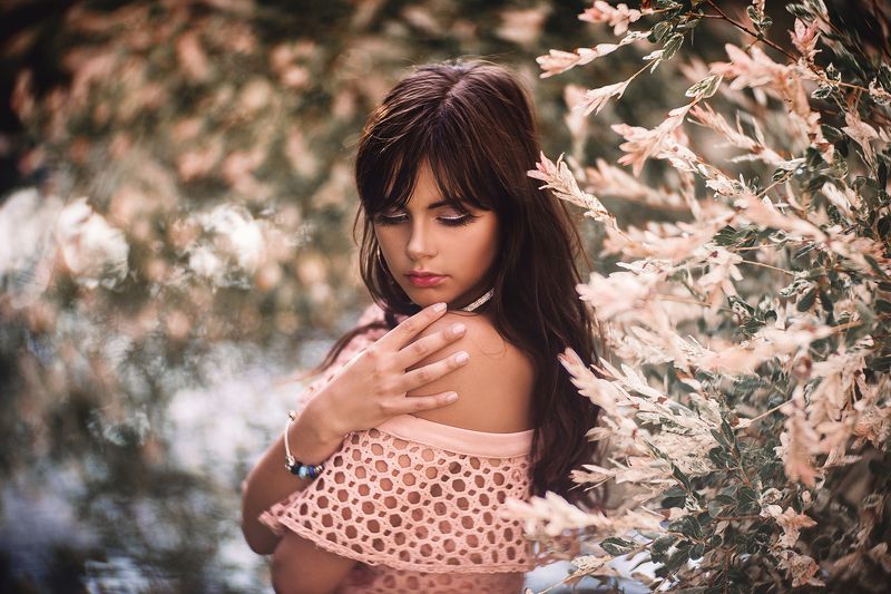 portrait, portraiture, outdoors, female, face, bokeh  Karinaphoto preview