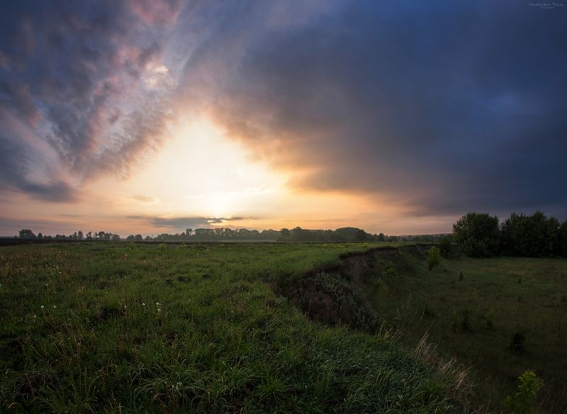 пейзаж,природа,лето,небо,рассвет,утро ..photo preview