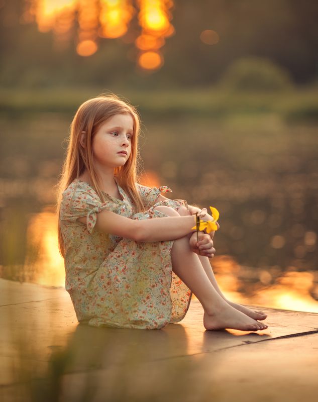 волшебный свет, закат, рыжие, рыжие волосы, sunset, sunlight, beautiful light, red hair Алёнушкаphoto preview