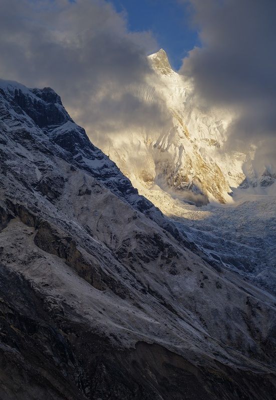 непал, гималаи, аннапурна, nepal, annapurna, himalaya Святилище Аннапурны во всех красе. Аннапурна Южная. 7219 м.photo preview