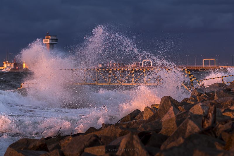 Baltic Sea, Poland, море, шторм Splash!photo preview