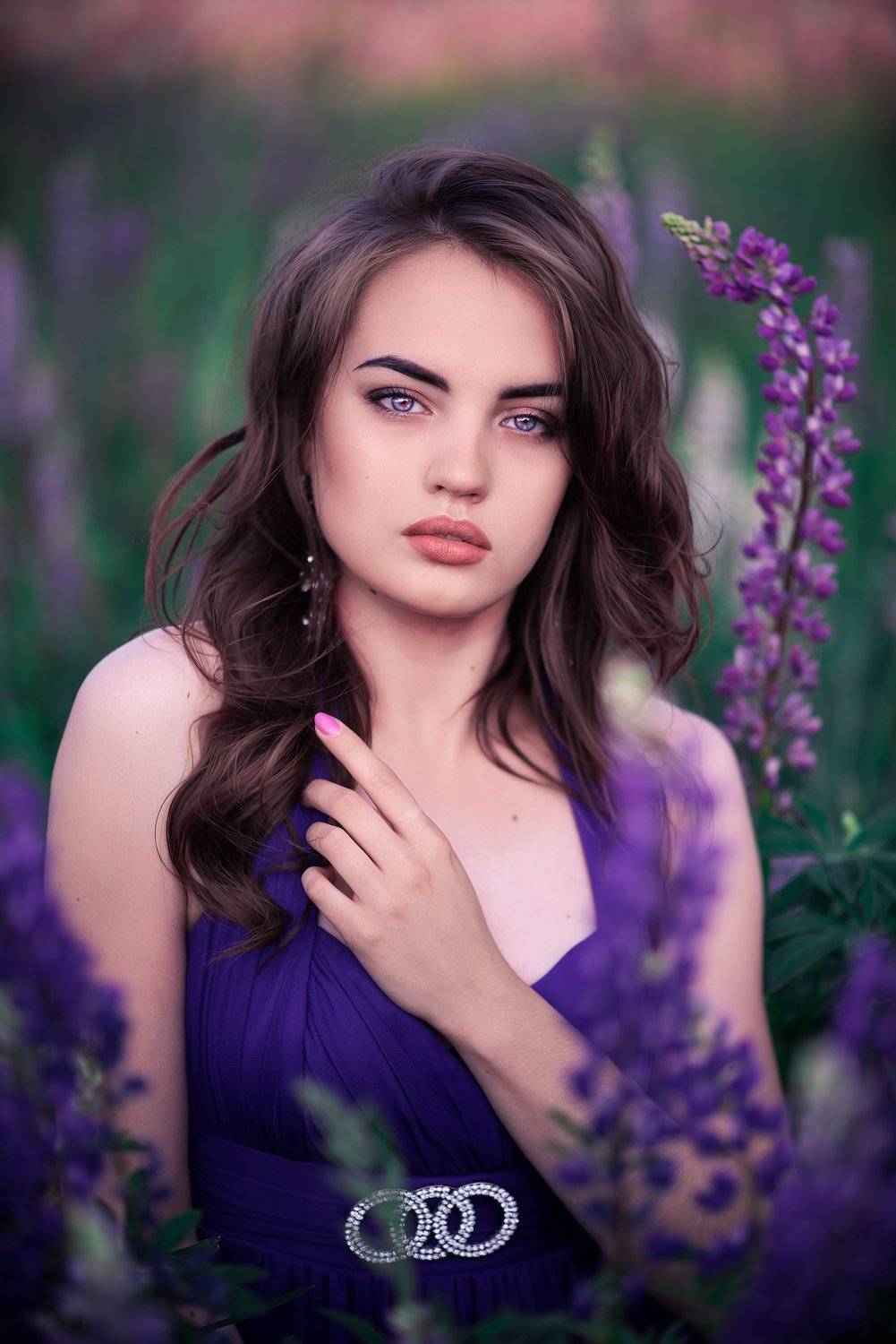 Портрет в люпинах. Автор: Анисимова Наталия , Анисимова Наталия