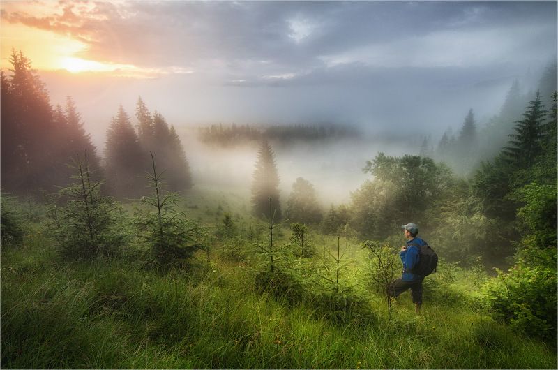 sunrise carpathians Sunrise in the Carpathiansphoto preview