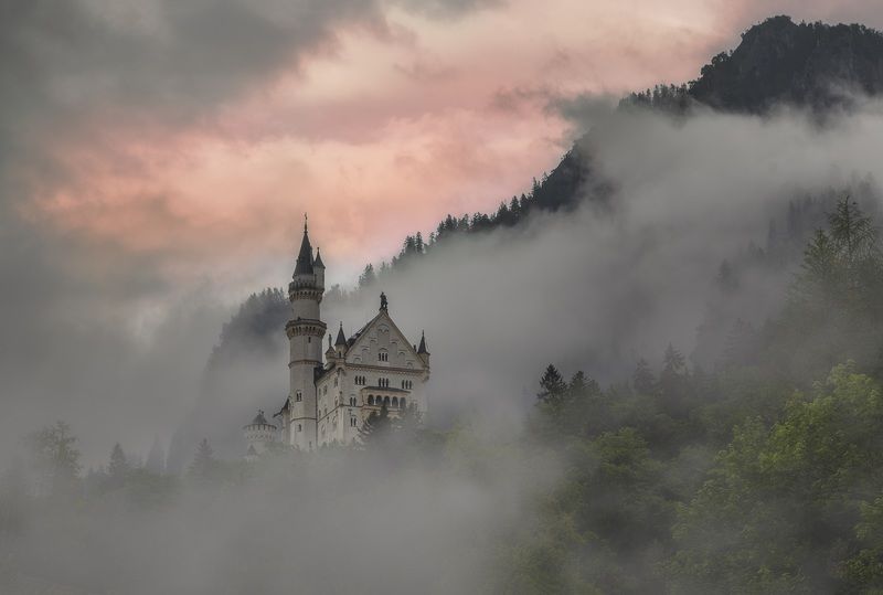 Замок, Германия, бавария, нойшвайнштайн Замок Нойшванштайн photo preview