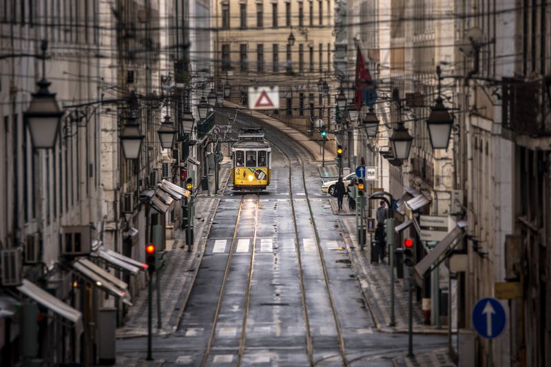 Hugo, Só, HugoSó, Nikon, D810, City, Lisboa, Lisbon, Portugal, Europe, Old, City, Downtown, Electric, Trails, Morning, Earlier,  Old Scenephoto preview