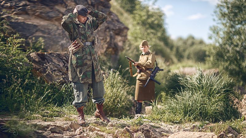 фильм, война, оружие, карелия, девушка По мотивам \