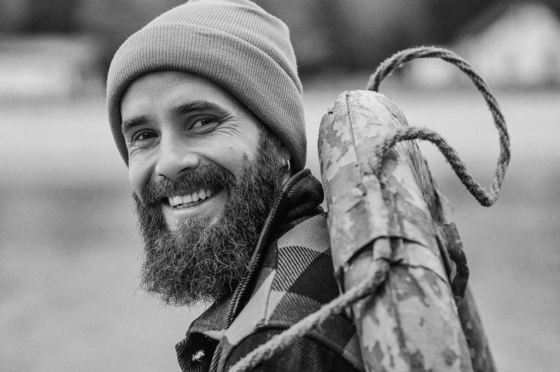 outerwear sepia recreation knitwear two footwear monochrome scarf fur hat one knit hat franpolonsky phfranpolonsky franpolonskyphotographer portrait man smile smiling happy happiness fashion fashion model face fashionable eyes brunette hipster barber best [ Dmitriy Shcherbakov ]photo preview