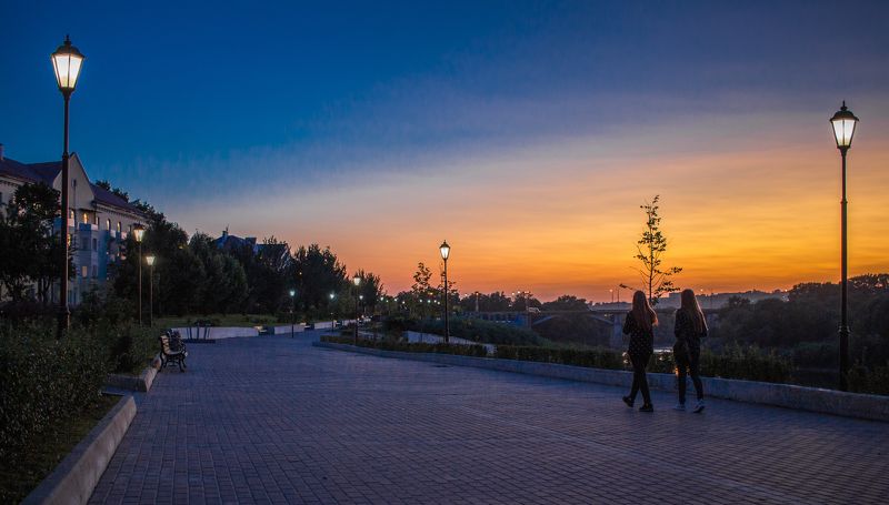 смоленск, город, вечер, набережная Вечерний Смоленскphoto preview