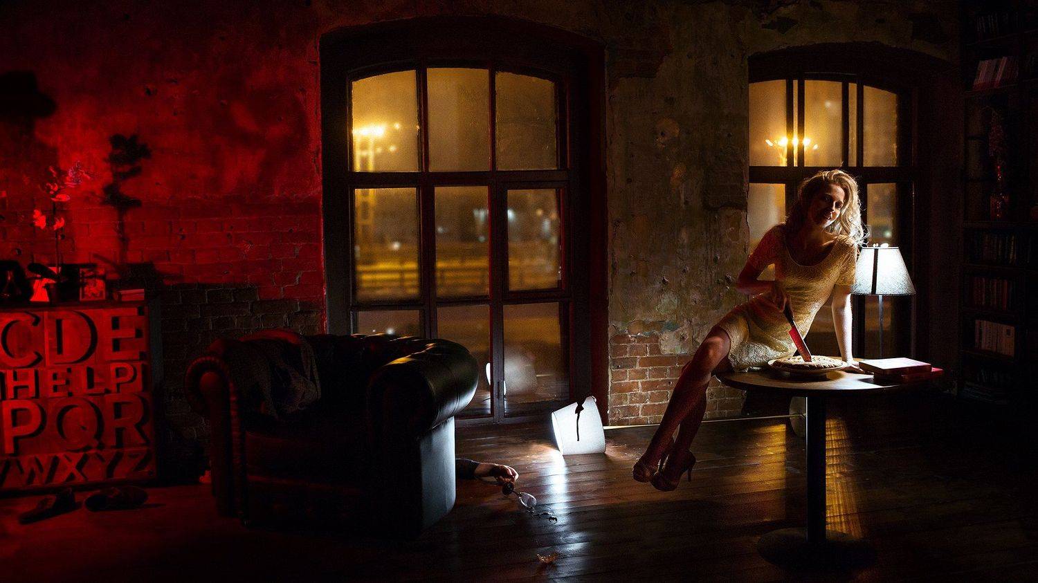 portrait, story, girl, night, detective, murder, drama, Aleksandra FOX