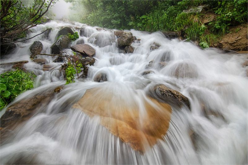 carpathians heart waterfall fog Carpathian heartphoto preview