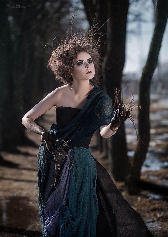 the awakening of spring, water, forest, fairy tale, creature, nymph, awakening of springphoto preview