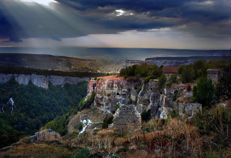 россия, крым,   горы, Луч света над Крымомphoto preview