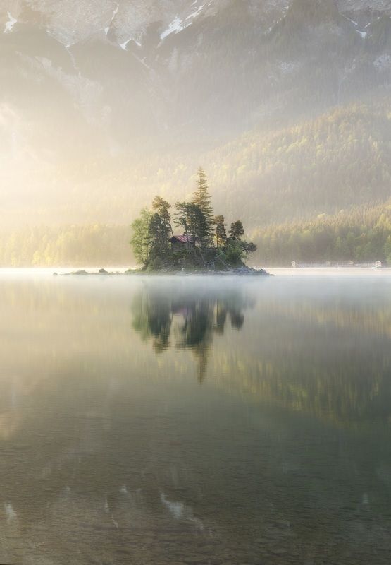 Германия, рассвет, озеро *******photo preview