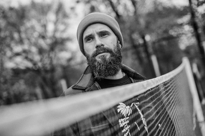 outerwear sepia recreation knitwear two footwear monochrome scarf fur hat one knit hat franpolonsky phfranpolonsky franpolonskyphotographer portrait man smile smiling happy happiness fashion fashion model face fashionable eyes brunette hipster barber best [ Dmitriy Shcherbakov ]photo preview