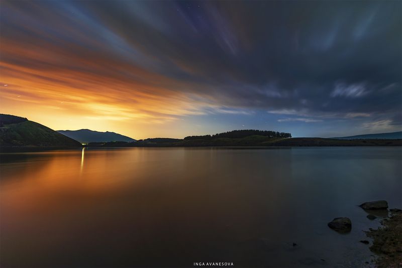 армения, крепость,  млечный, путь, milkyway, moon, light. Лунный закат.photo preview