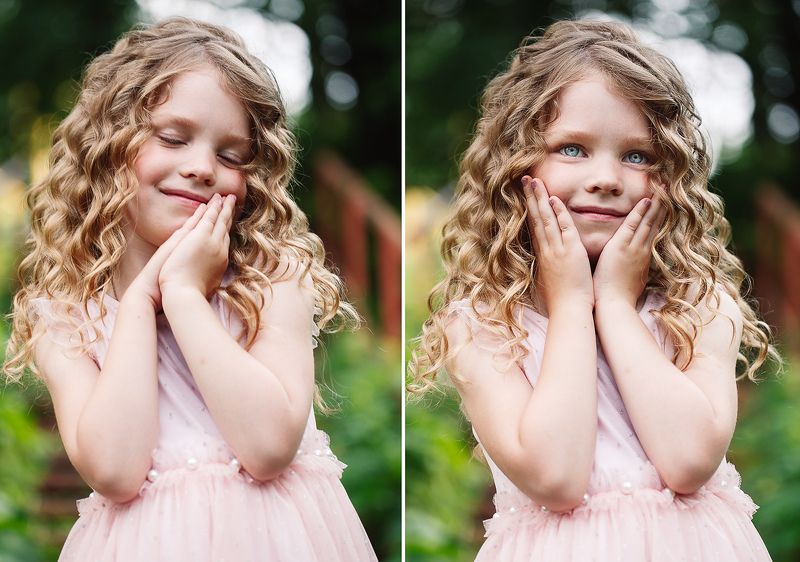 дети, девочка, улыбка, лето Маленькая мечтательницаphoto preview