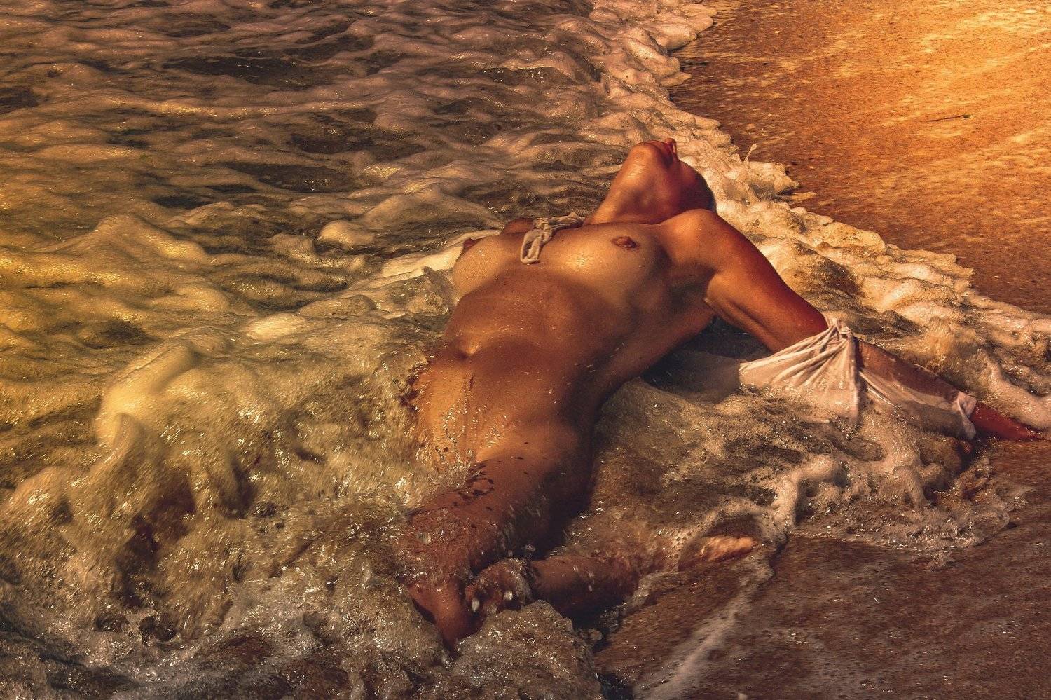 девушка, море, закат, вечер..., Элен