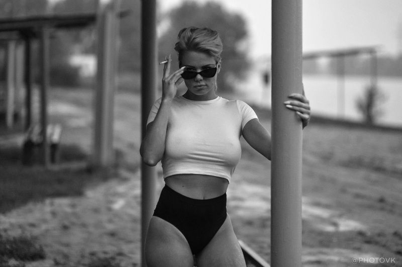 девушка, природа, чб Juliyaphoto preview