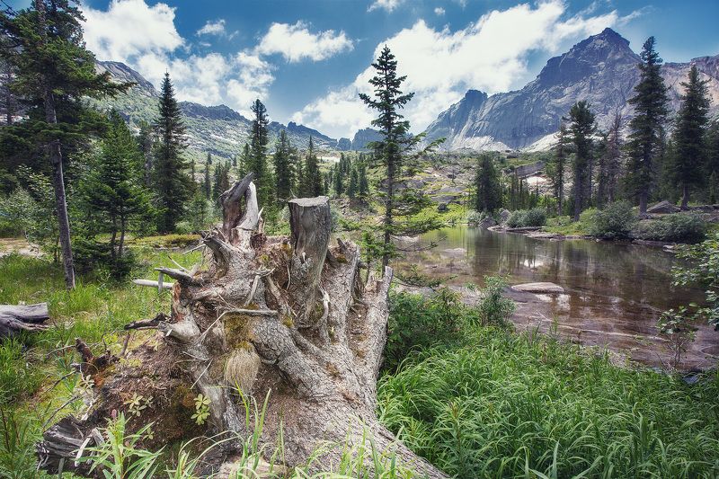 ергаки парк красноярский край красноярск озеро Лазурноеphoto preview