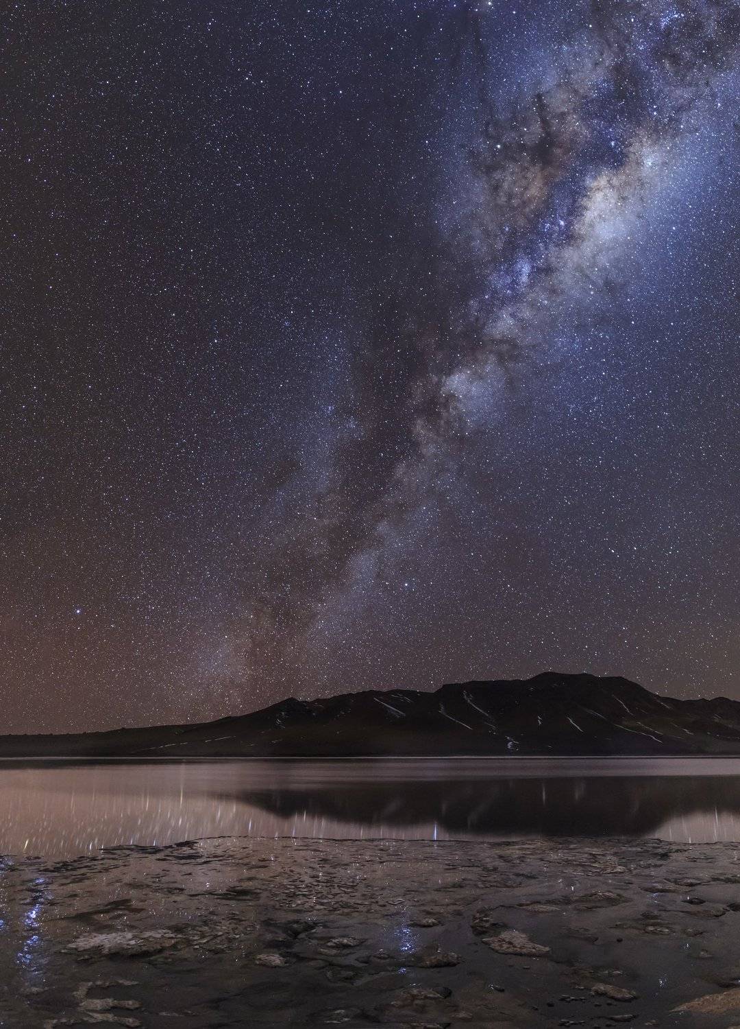 The mirror Laguna Negra. Автор: Vitalis Vasylius Млечный путь, Чили, Алтиплано, отражение, Vitalis Vasylius