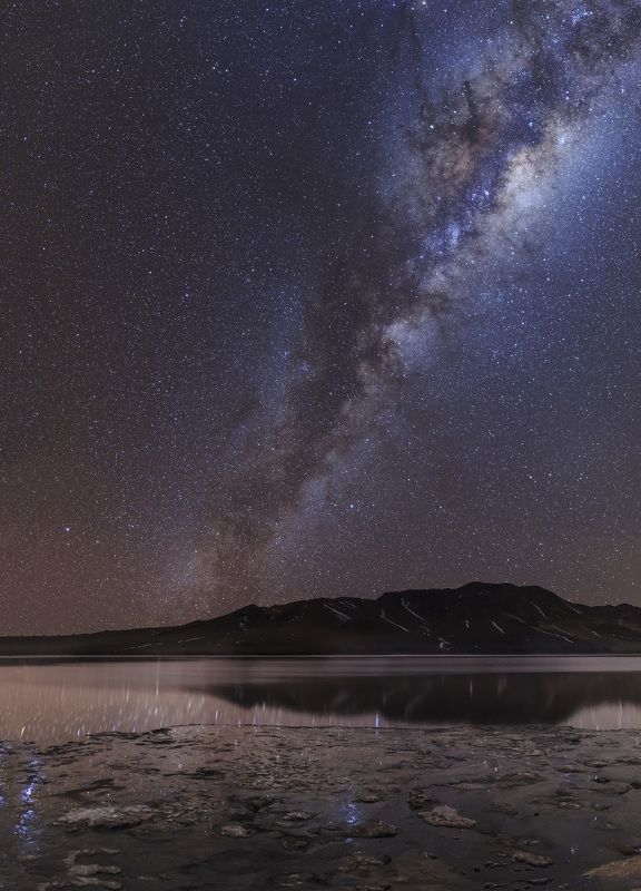 Млечный путь, Чили, Алтиплано, отражение The mirror Laguna Negraphoto preview