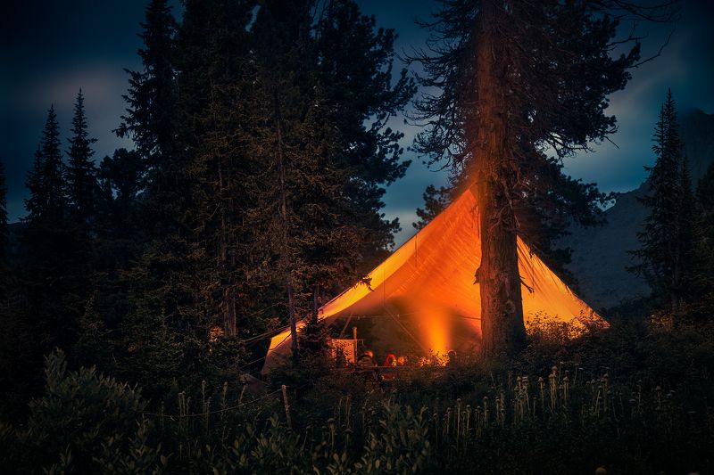 пейзаж, landscape, природа, nature, вечер, evening, поздний, late, ночь, dusk, night, темный, dark, красный, red, mounts, mountains, горы, taiga, тайга, forest, лес, ergaki, ергаки, siberia, сибирь, krasnoyarski krai, красноярский край, range, хребет, big Холодный вечер у костра / Cold evening by the firephoto preview