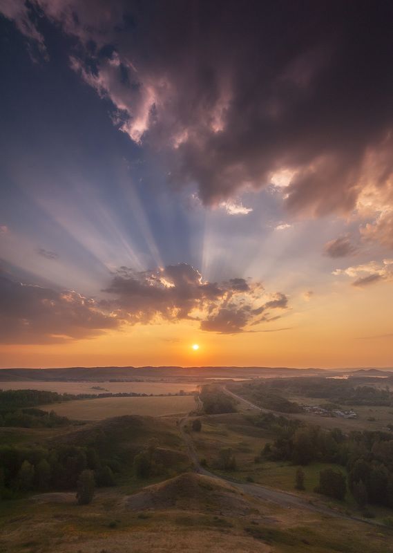 кувандык, закат, вечер, тишина, безмолвие, жара, дымка, лето, оренбуржье Безмятежностьphoto preview